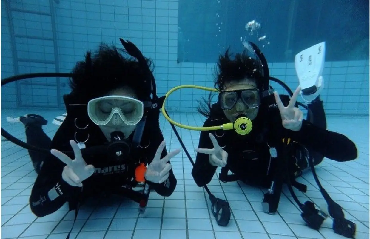 【浦安・船橋・千葉】「温水プールでのんびり体験＆おさらいダイビング」記念写真付