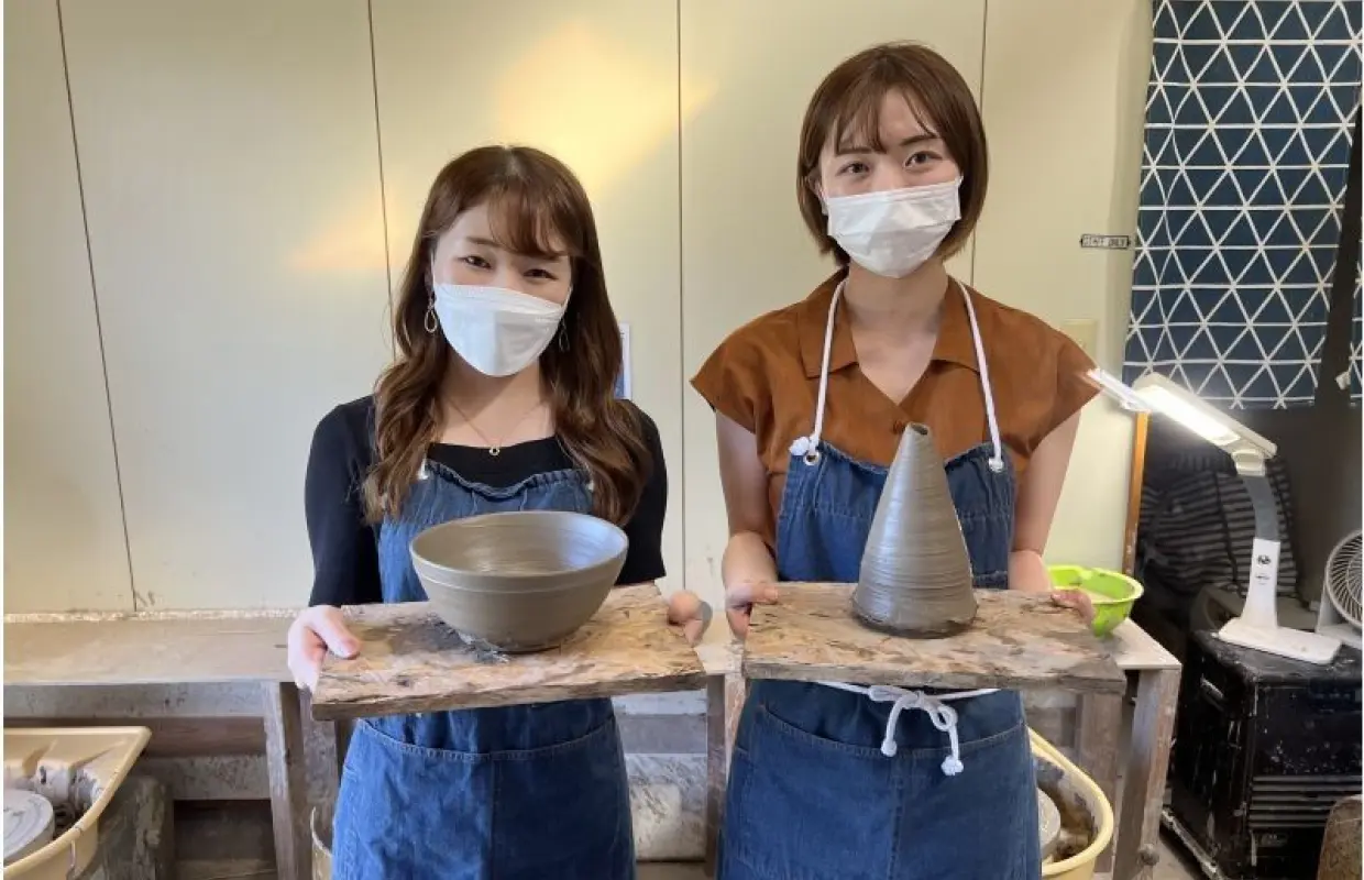 【群馬県・渋川市】　電動作品2品　釉薬11色341通りから、作品のサイズも選べる♪ファミリー・カップル等すべての方におすすめ！！