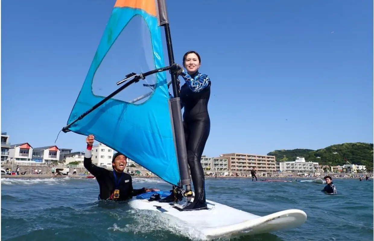 【神奈川・逗子】初めての方限定　ウインドサーフィンを１日体験しませんか！？（写真データプレゼント）