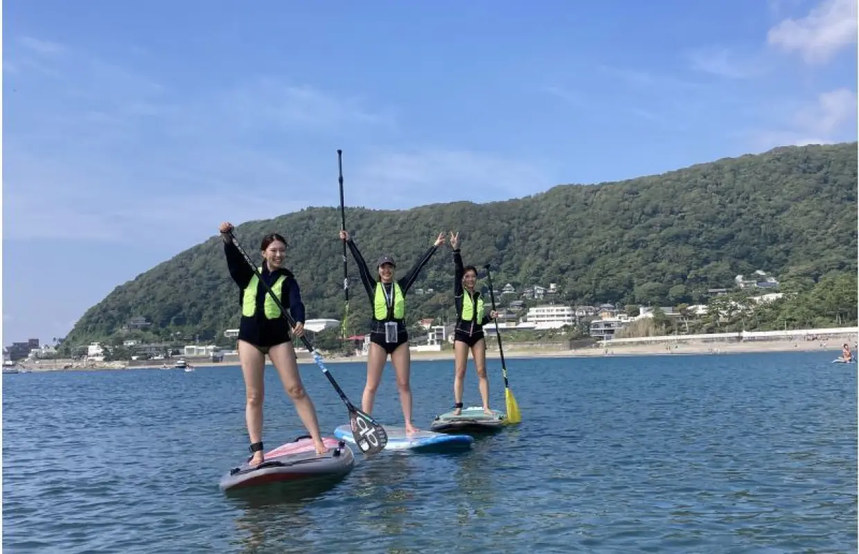 [Kanagawa, Hayama Isshiki Beach] SUP Beginner Class [After the lesson on the beach, head to the ocean! A professional instructor will take you there!]
