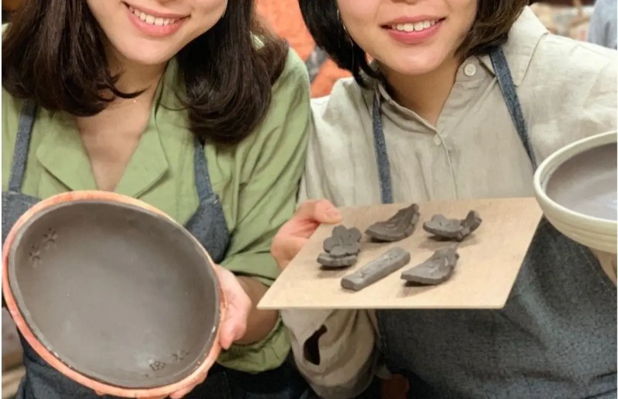 【大阪・なんばから一駅】グループ陶芸体験！癒しの空間でゆったりとしたひとときを♪ファミリー・友達など♪3名様以上のプラン♪