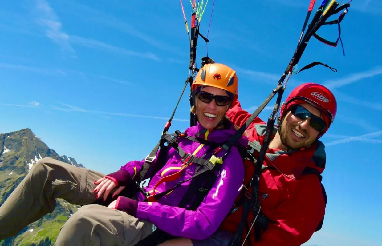 Beatenberg paragliding in tandem from Interlaken