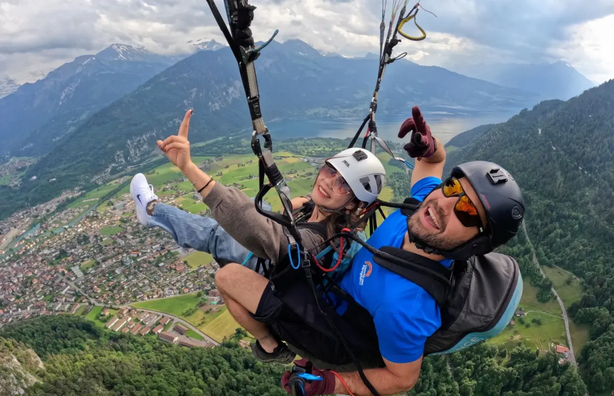 Beatenberg paragliding tandem from Interlaken