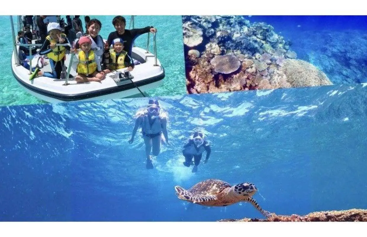 【沖縄・宮古島】八重干瀬ボートシュノーケリング☆子供料金半額☆ドローン水中撮影無料プレゼント！