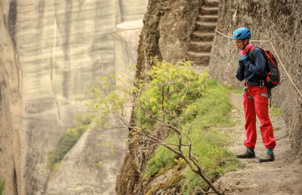 Kastraki: Meteora Via Cordata Hiking Tour to the Great Saint｜Greece
