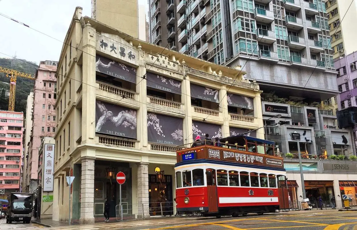 香港電車｜香港電車全景遊 一小時開蓬懷舊叮叮車語音導賞＋2日無限次任搭套票｜香港