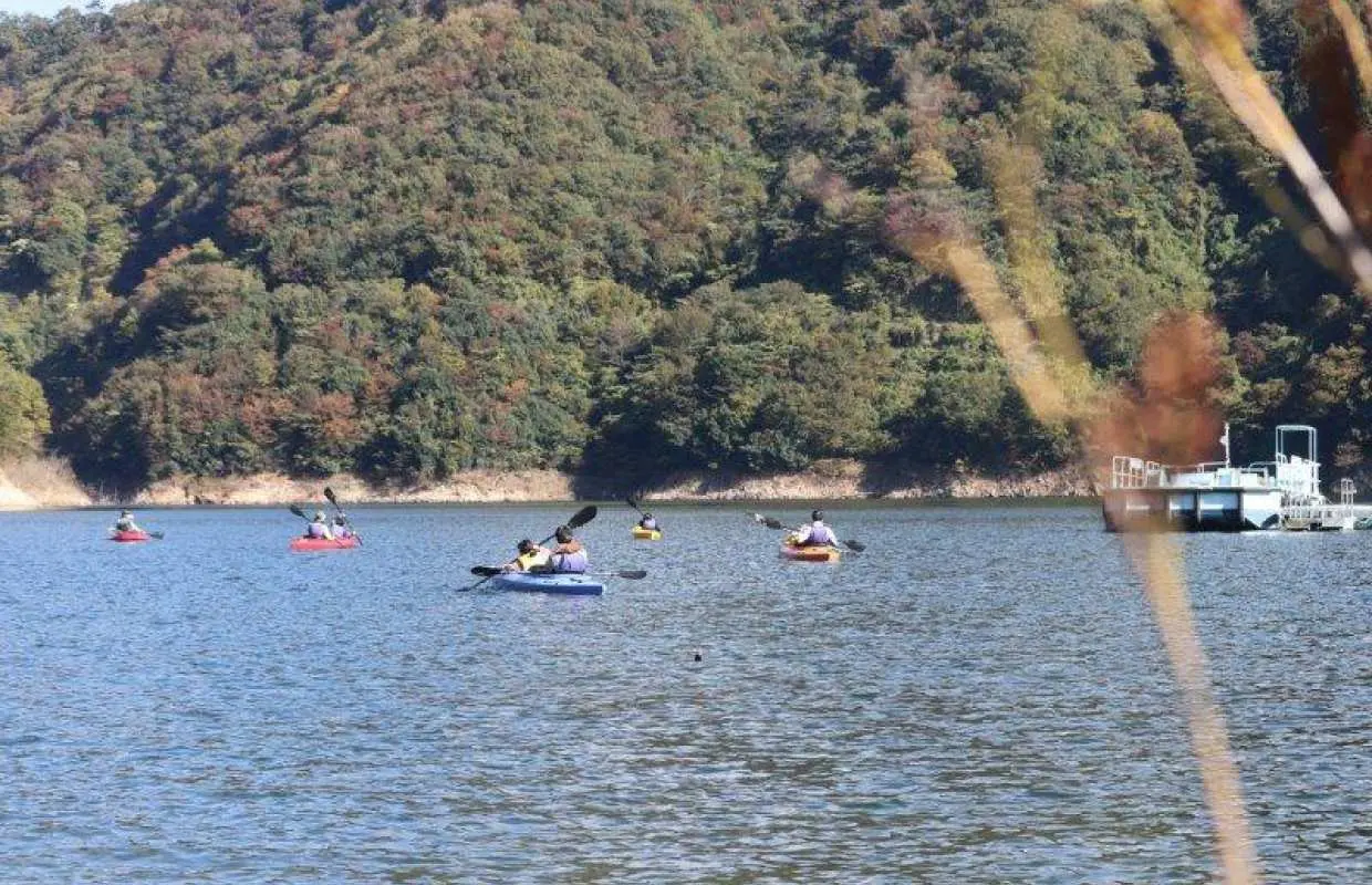 [Hiroshima, Sandankyo Gorge] Lake Kayak/Canoeing 60 minutes | Ryukihime Lake Kayak Lake Cruising