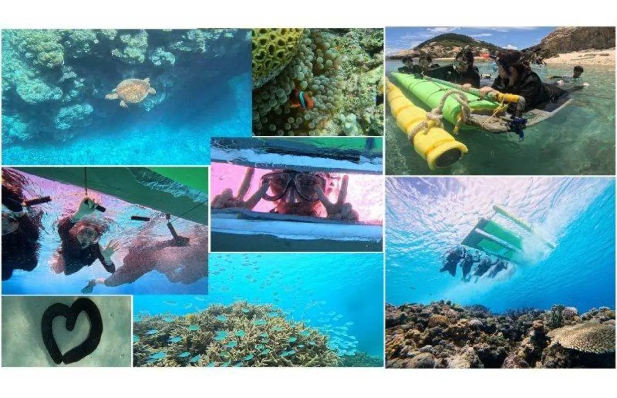 [Okinawa/Miyako Island] Snorkeling Tour - Perfect for non-swimmers and children! Just hold on to the board for the ultimate snorkeling experience.