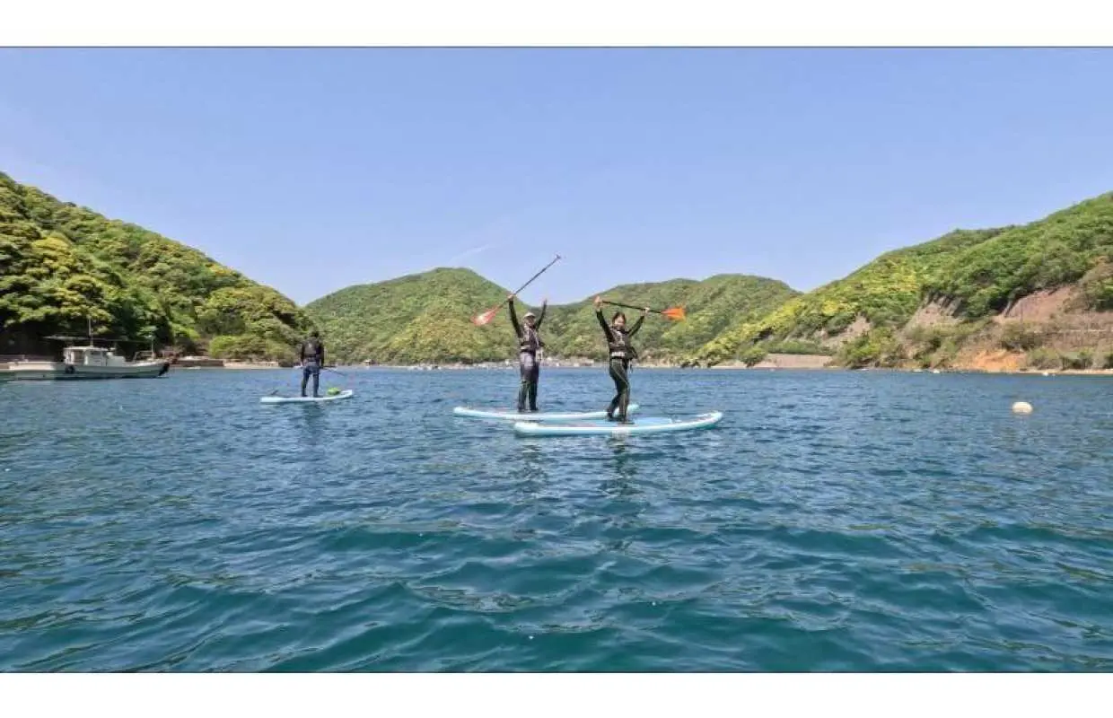 [Wakasa, Tsunegami Peninsula] Tsunegami SUP Tour: Enjoy the emerald green sea with a SUP!