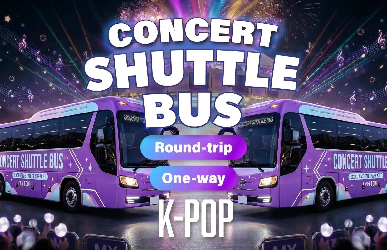[Busan ↔ Asiad Main Stadium] K-Pop Concert Shuttle with Luggage Care (One-way/Round-trip)