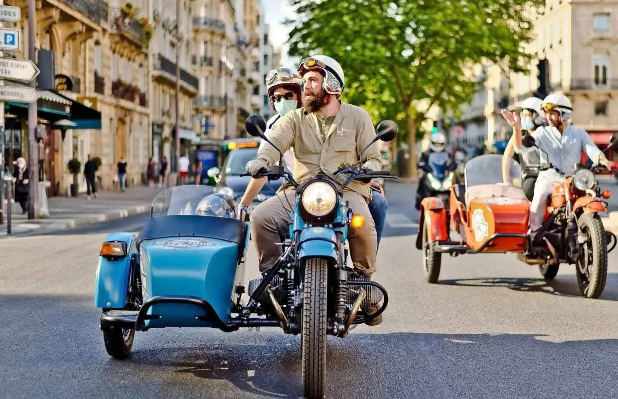 Paris Vintage Sidecar Premium & Private Half-Day Tour｜France