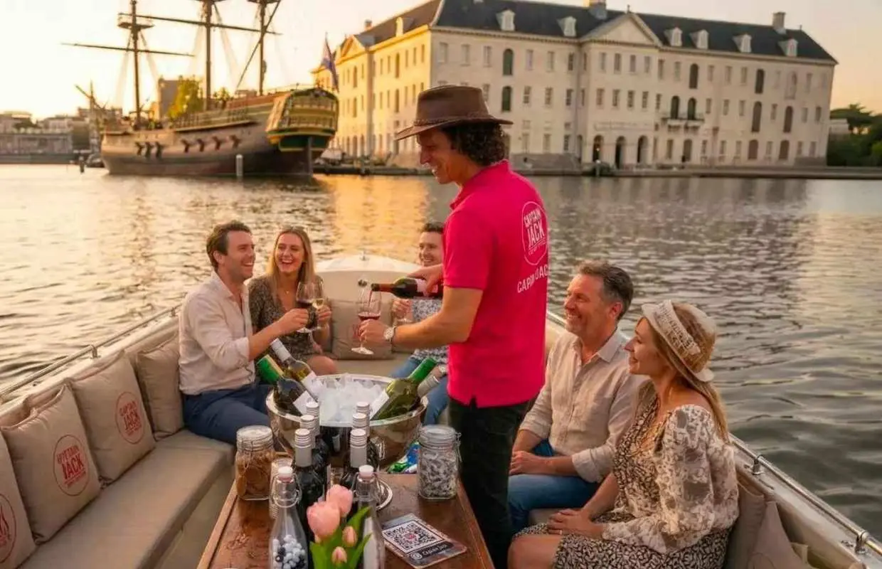 Amsterdam: 90-Min Small Group Canal Cruise (Bar on Board)｜Netherlands