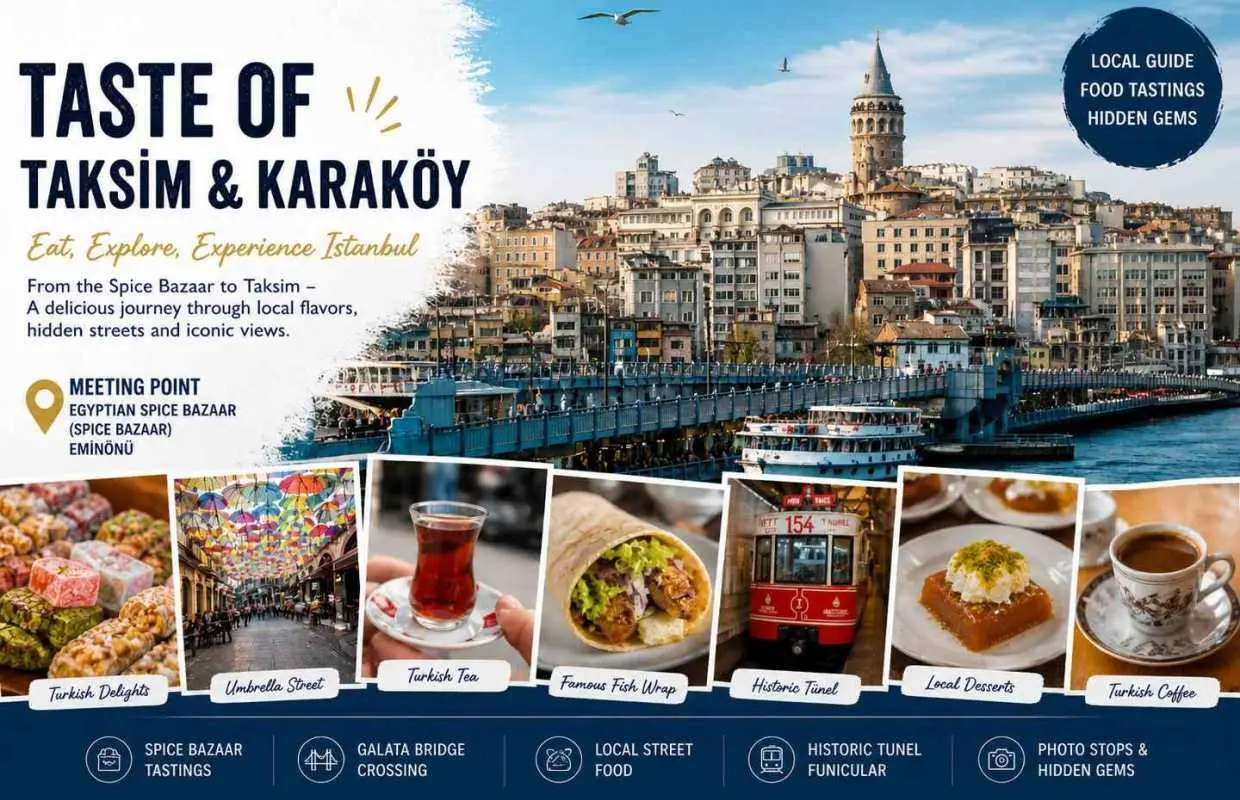 Istanbul: Taste of Taksim, Karaköy & Spice Bazaar Food Tour｜Turkey