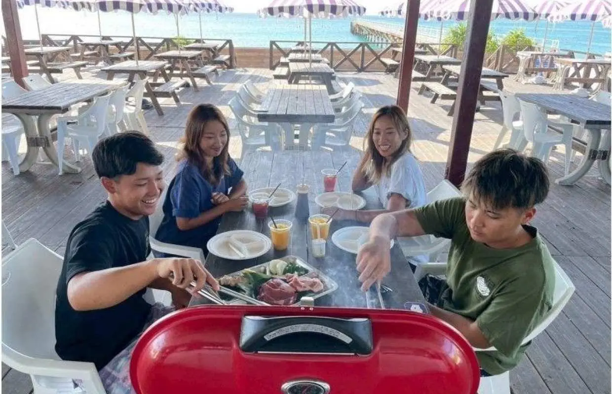 【沖縄・那覇三重城港発】7月～9月　満腹＆大満足★ナガンヌ島上陸BBQプラン！