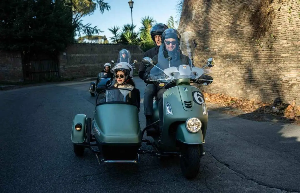Rome: Evening Vespa Sidecar City Tour｜Italy