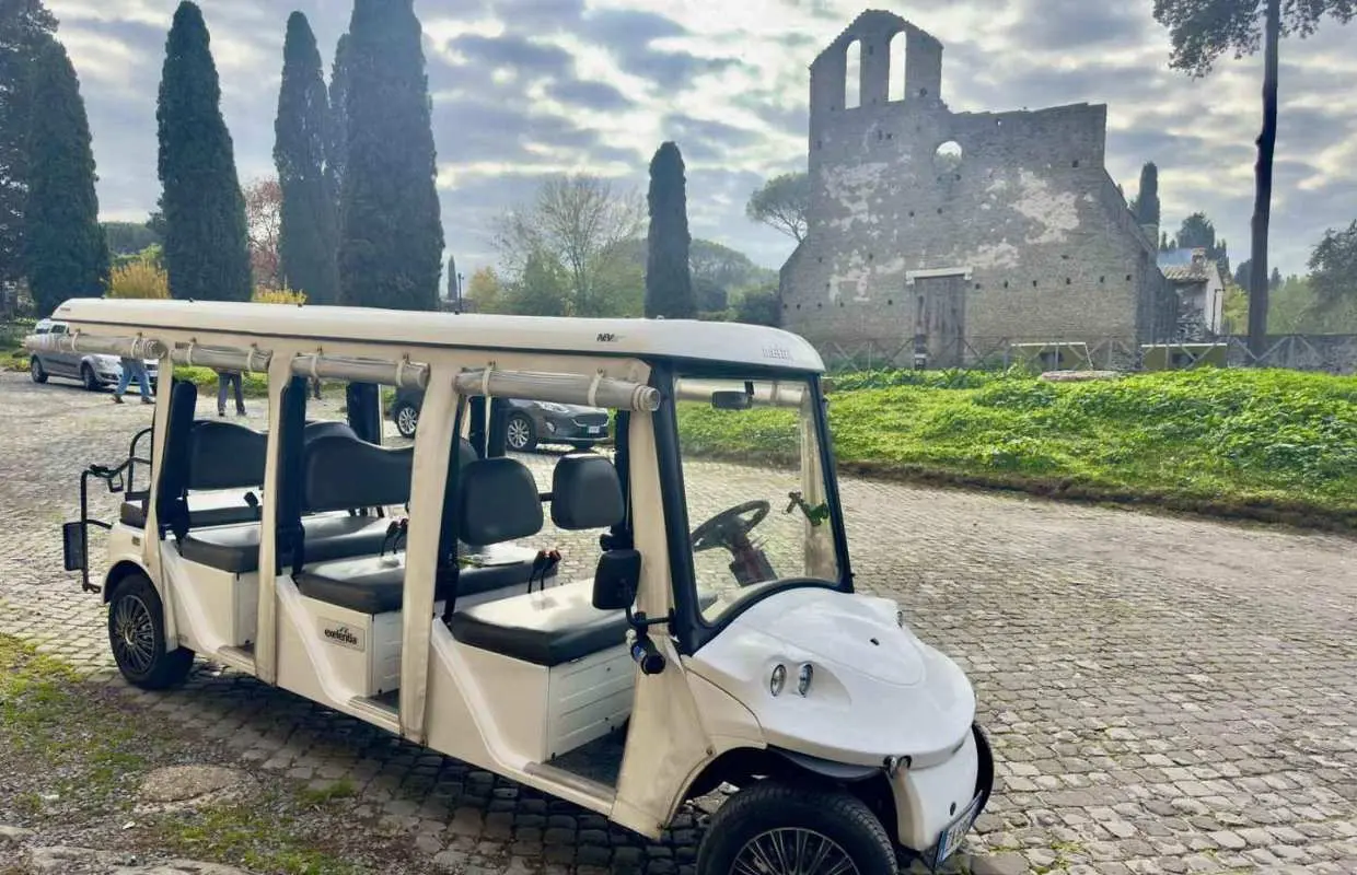 Rome: Private Golf Cart Tour of Appian Way & Catacombs｜Italy