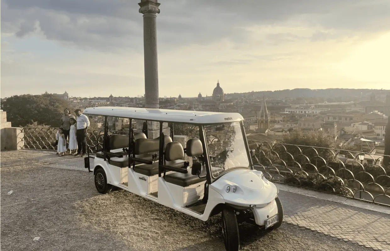Rome: Golf Cart Private Tour + Wine & Food Tasting Half Day｜Italy