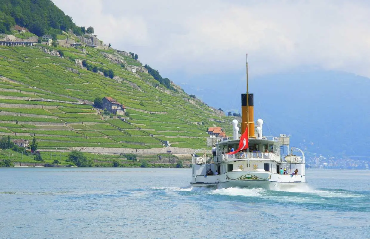 Boat trip ticket from Lausanne to Chillon Castle and back