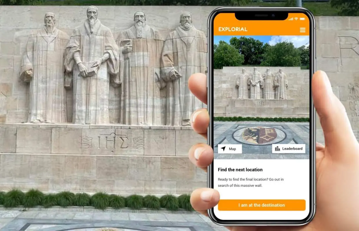 Geneva (old town) interactive scavenger hunt with the smartphone