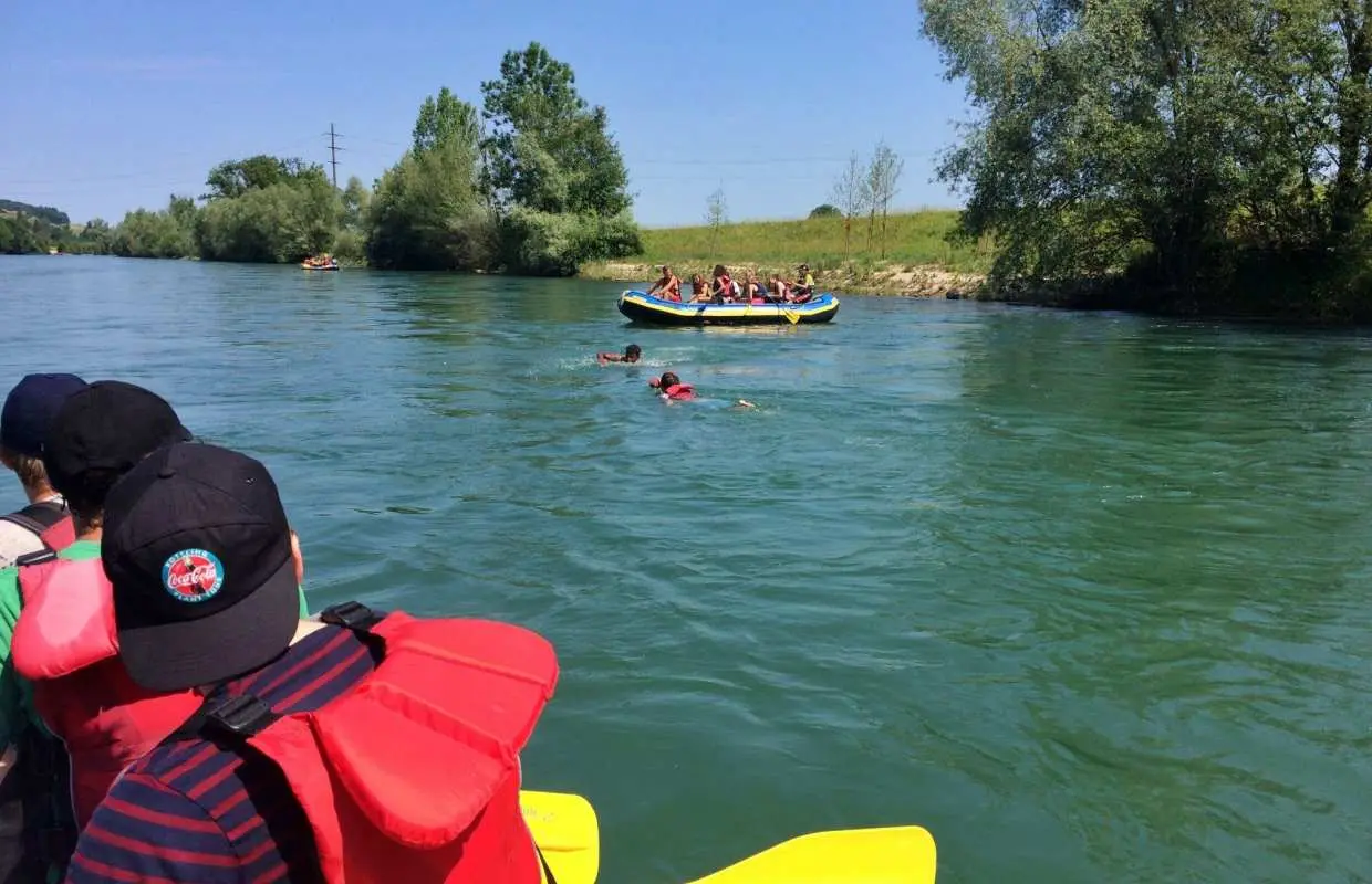 Inflatable Boat Half-Day Tour Reuss from Gisikon to Ottenbach