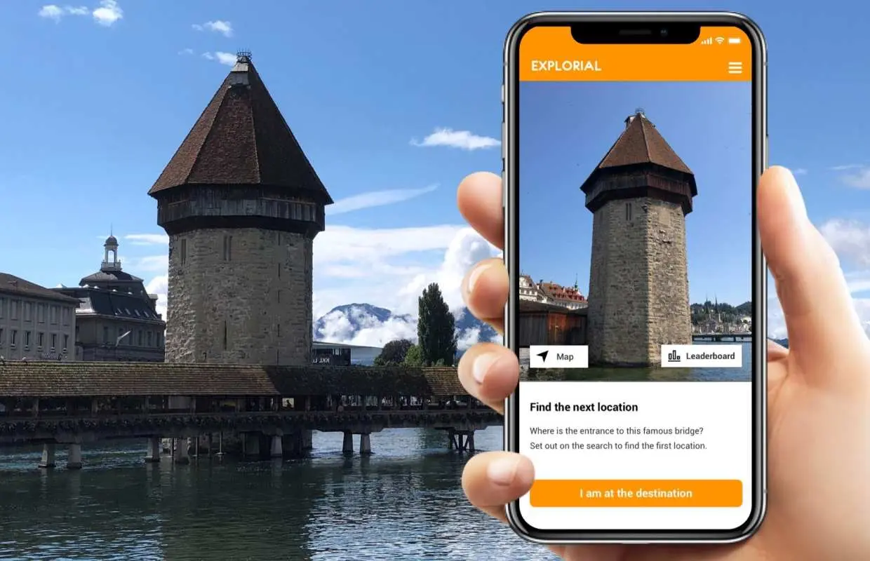 Lucerne interactive scavenger hunt with smartphone