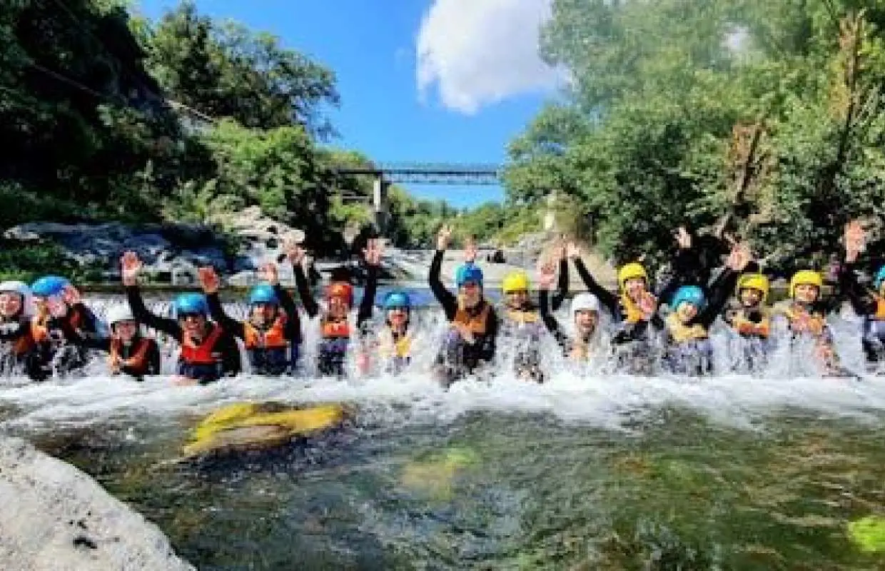 River trekking and body rafting guided tour at Alcantara Gorges