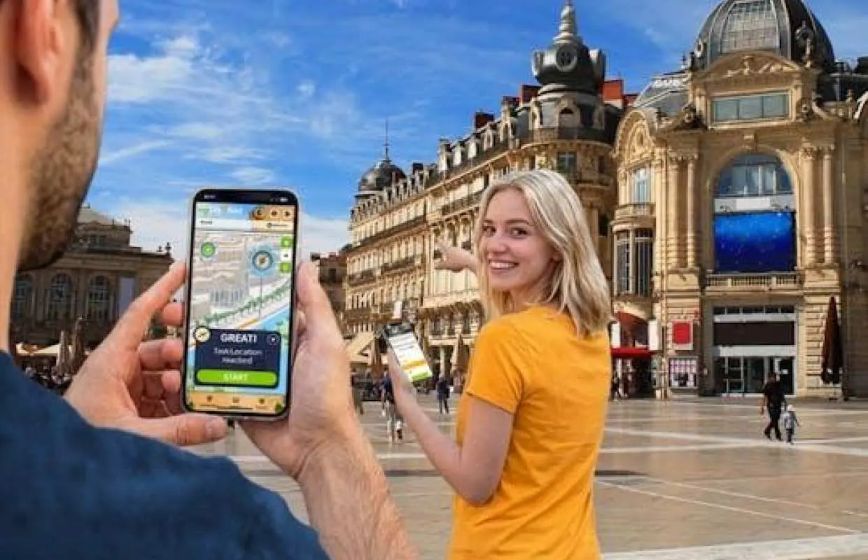 Self-guided digital scavenger hunt in Montpellier