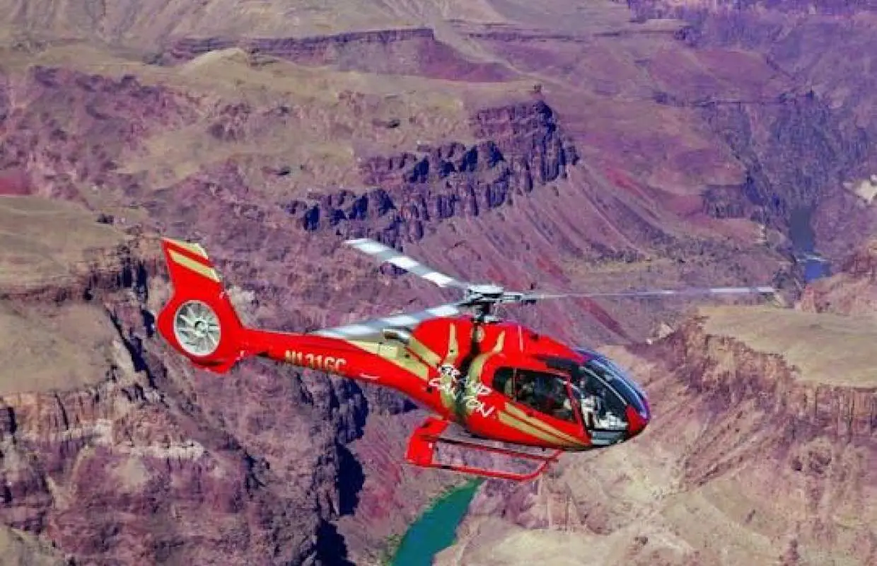 Grand Canyon South Rim bus tour and helicopter ride