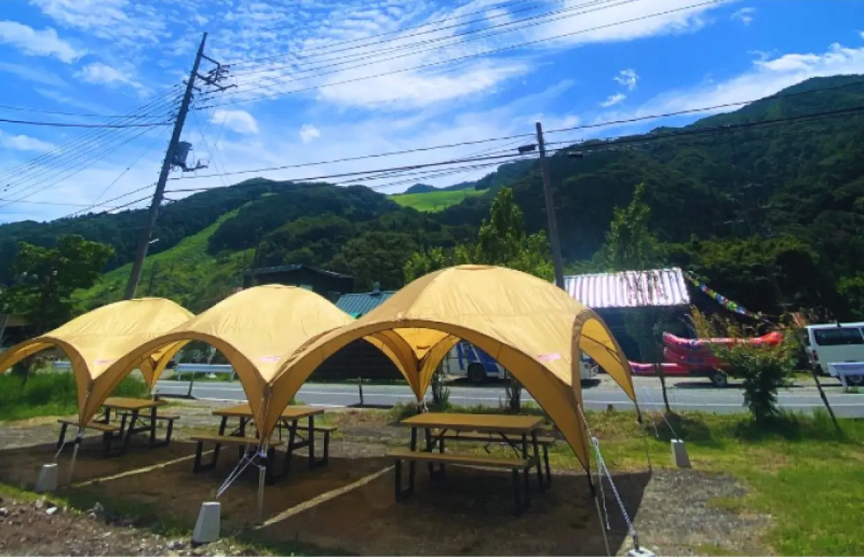 ✅ [Gunma/Minakami/BBQ Rental Space (with grill)] Bring your own food and drinks! Have another great time after rafting or canyoning!