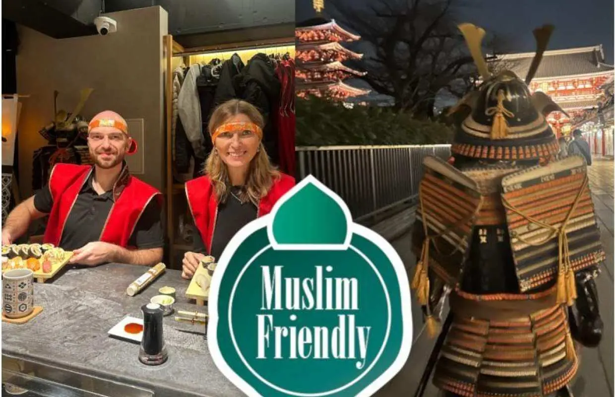 Tokyo, Asakusa: [Muslim Friendly] SHOGUN Full Course + Asakusa Armor Walk (Japanese tea and water, FREE)