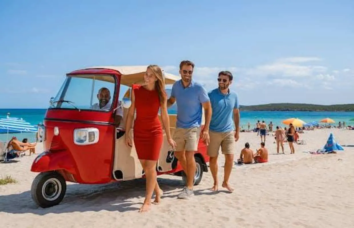 Tour of Olbia in Tuk-Tuk with a stop at Pittulongu beach