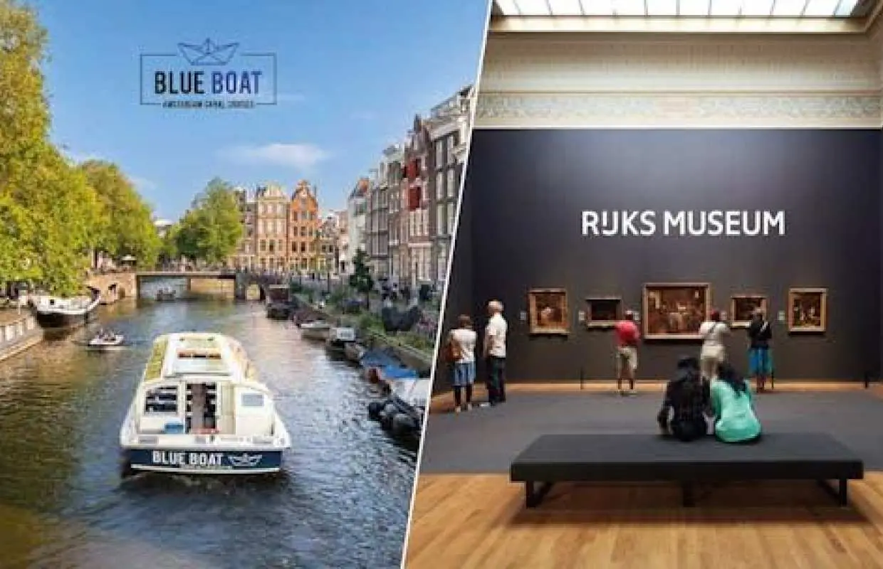 Amsterdam canal cruise and Rijksmuseum ticket