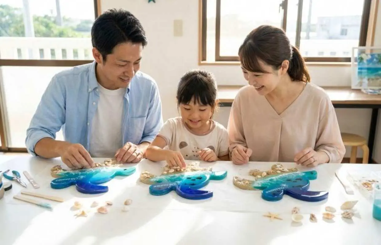 【沖縄県・名護】・室内アクティビティ！自分だけの「海アート」作成｜ファミリー・カップル・グループ歓迎　3,800円〜・初心者・手ぶらOK