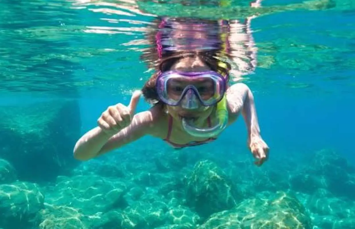 Menorca Binibeca three-hour boat tour snorkel safari