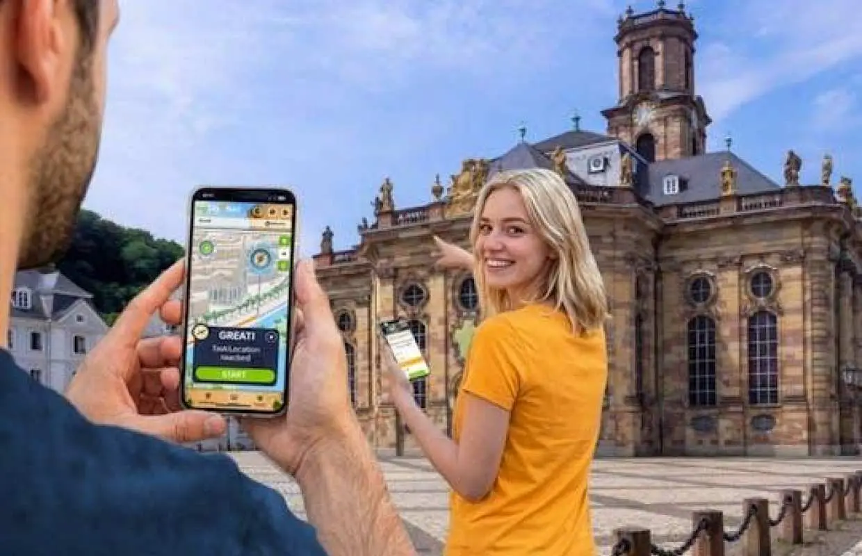 Self-guided digital scavenger hunt in Saarbrücken