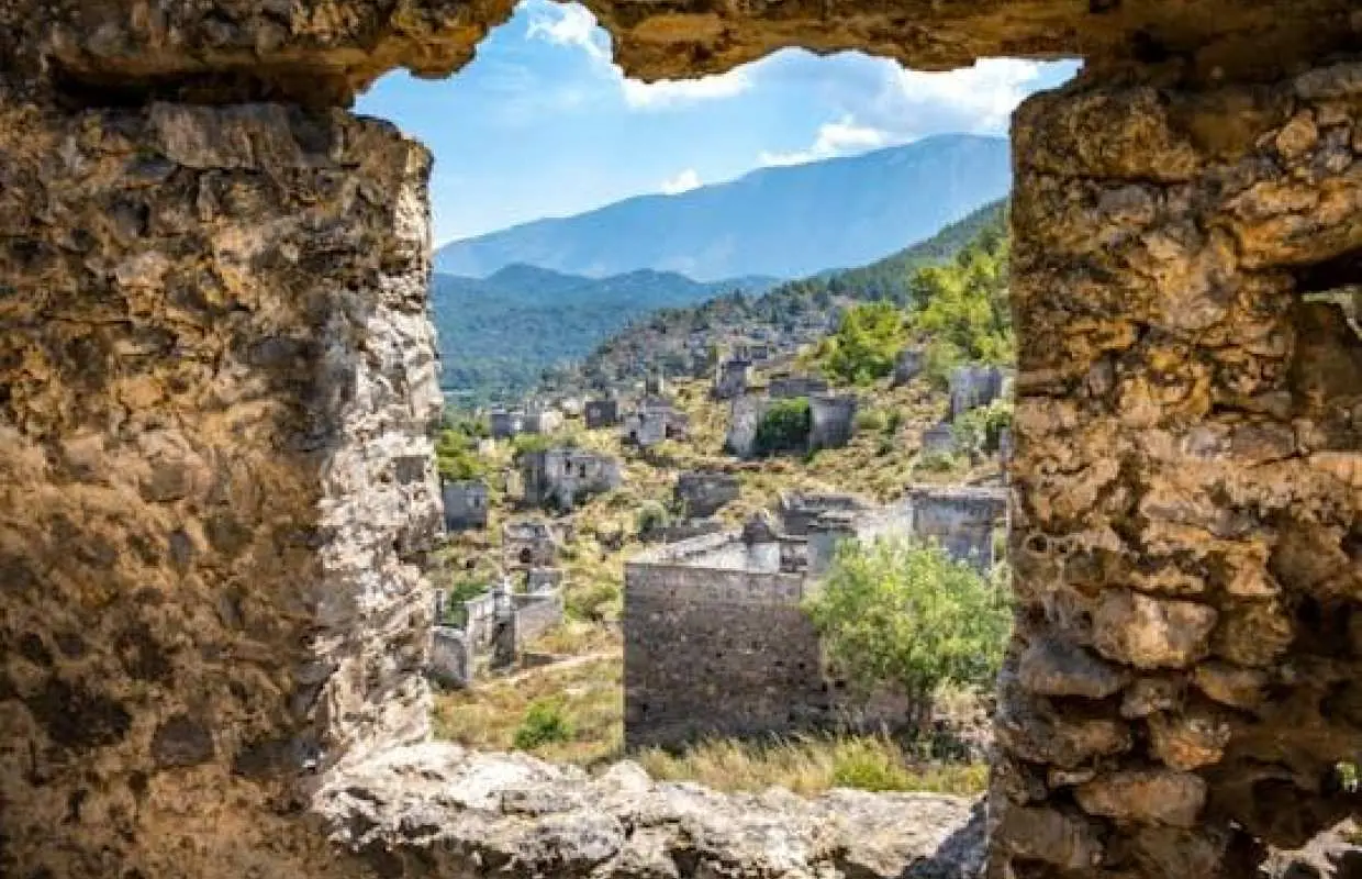 Tour of Oludeniz Beach, Babadag cable car and ghost town Kayakoy