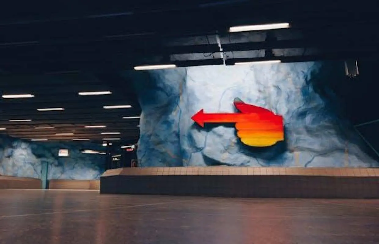 Underground Metro Art Ride with a local in Stockholm