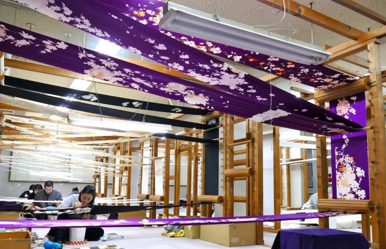 Kyoto, Japan | A Tour of Hand-Painted Kyoto Yuzen Kimono Workshops Led by Fushimi Traditional Craft Masters & Yuzen Dyeing Experience