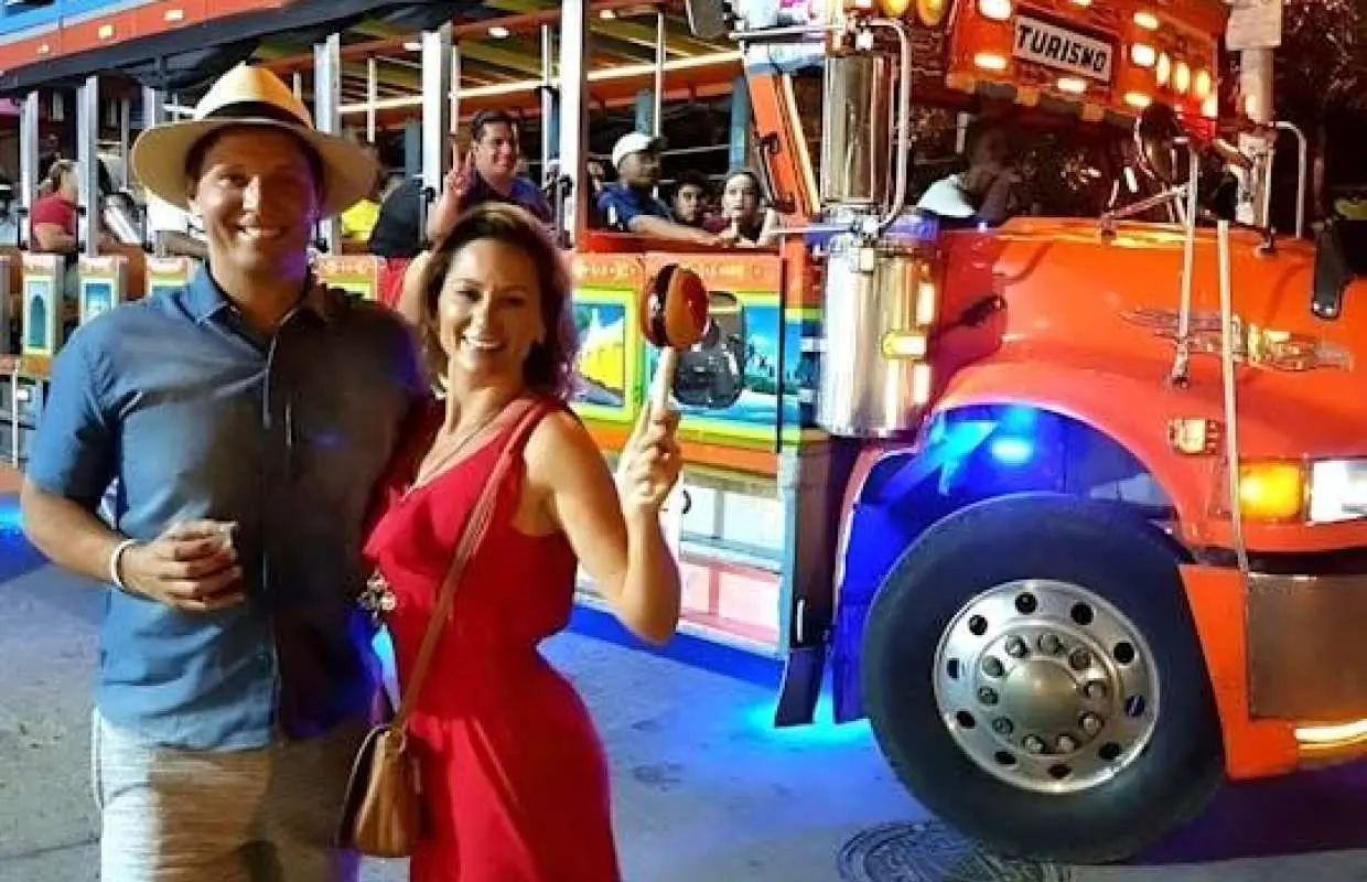 Santa Marta city night tour aboard a traditional Colombian Chiva