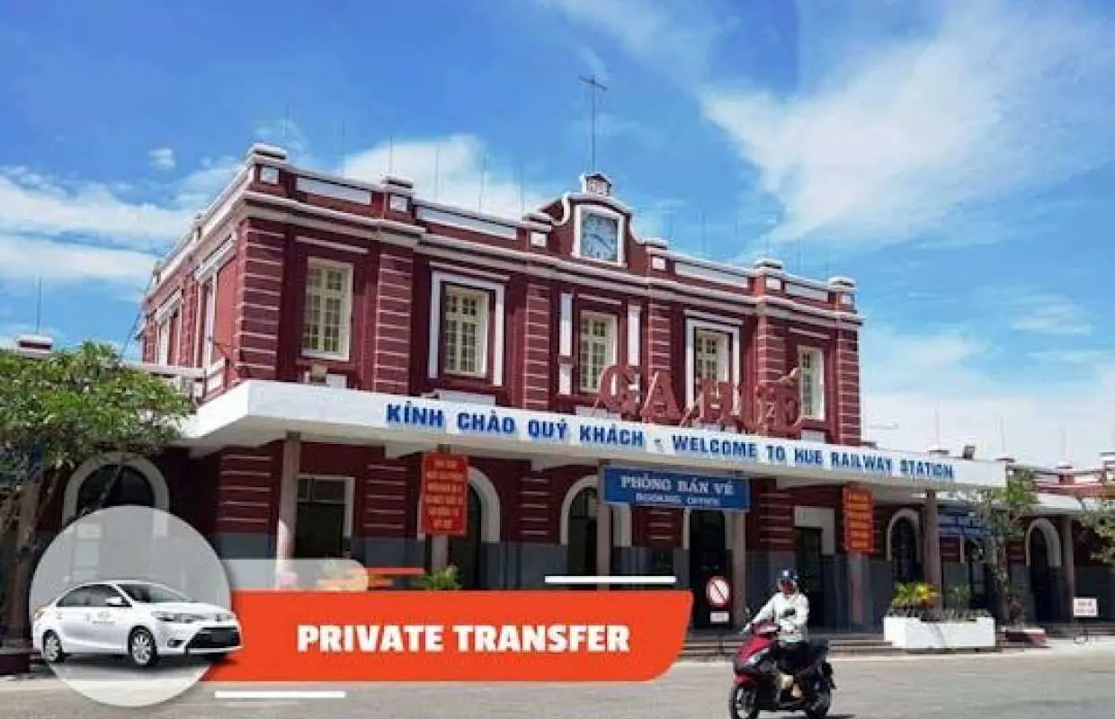 Hue train station to or from Hue city center private transfer