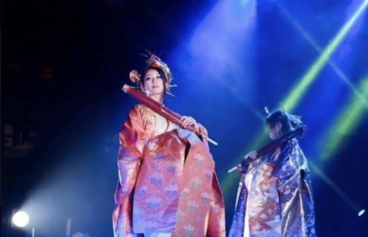 Traditional Japanese cuisine experience with live performance in Tokyo