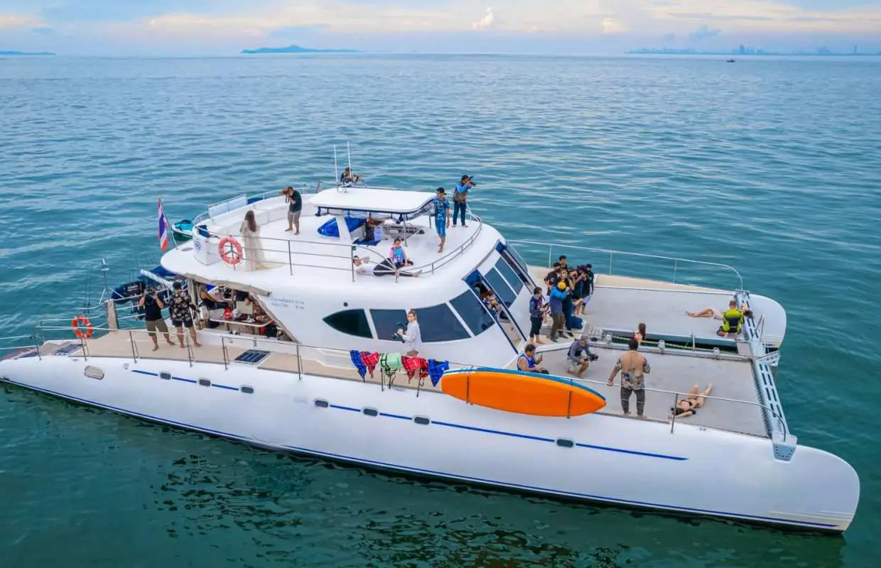 Pattaya: Three Islands Catamaran Tour with Lunch Buffet | Thailand