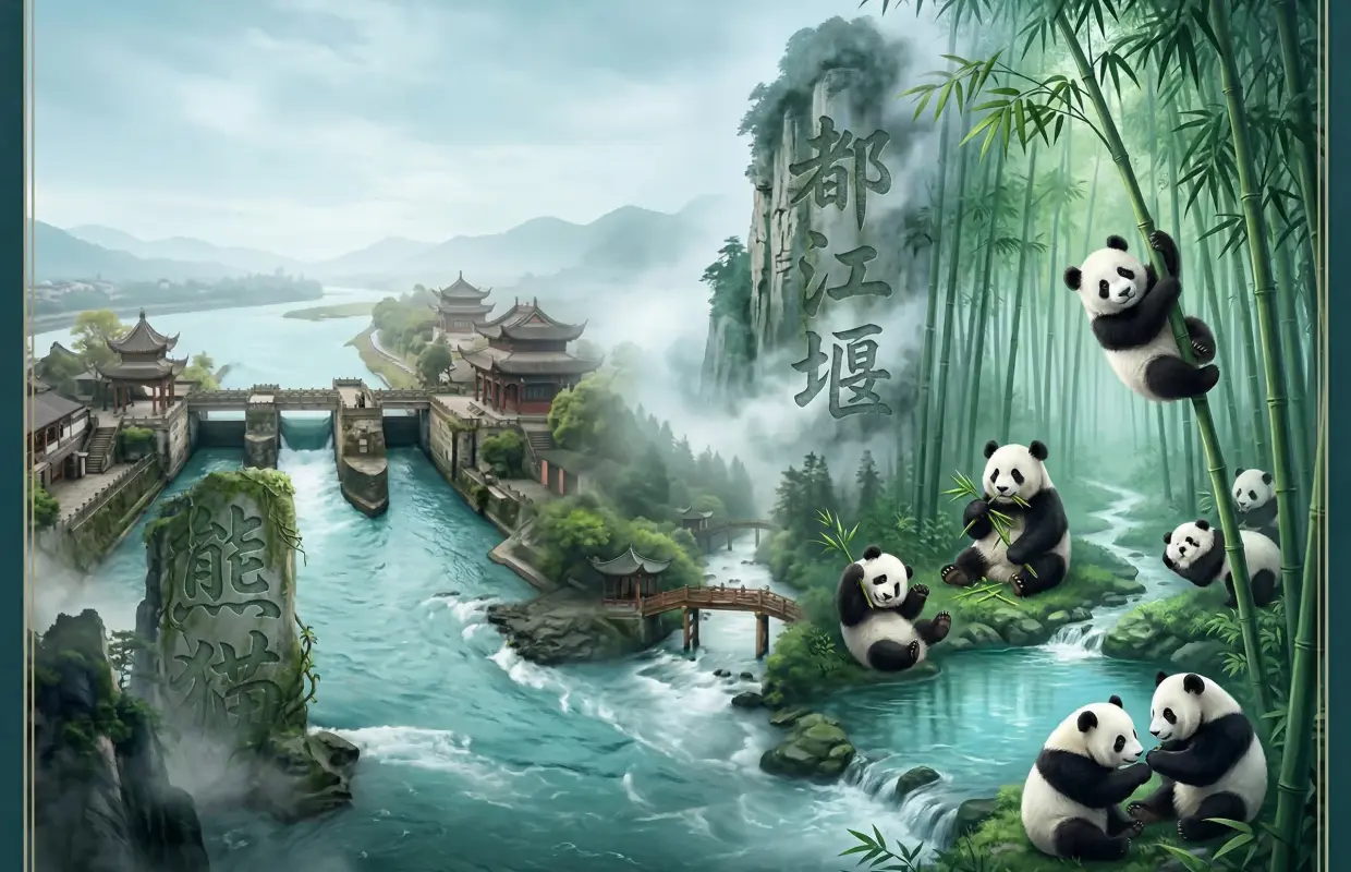 중국 쓰촨성 청두 | 판다 번식 연구 기지 + 두장옌 당일 단체 투어