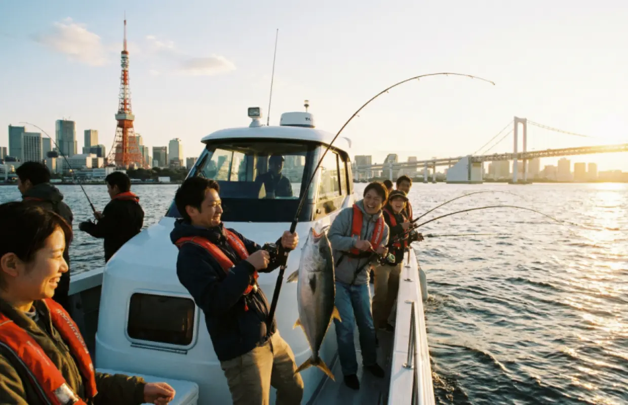 東京灣出海海釣丨可共乘2小時/包船+可租借釣具