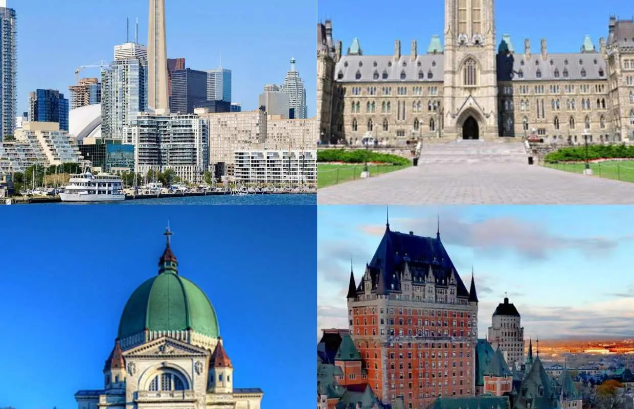 Customized multi-day tour of six cities in eastern Canada