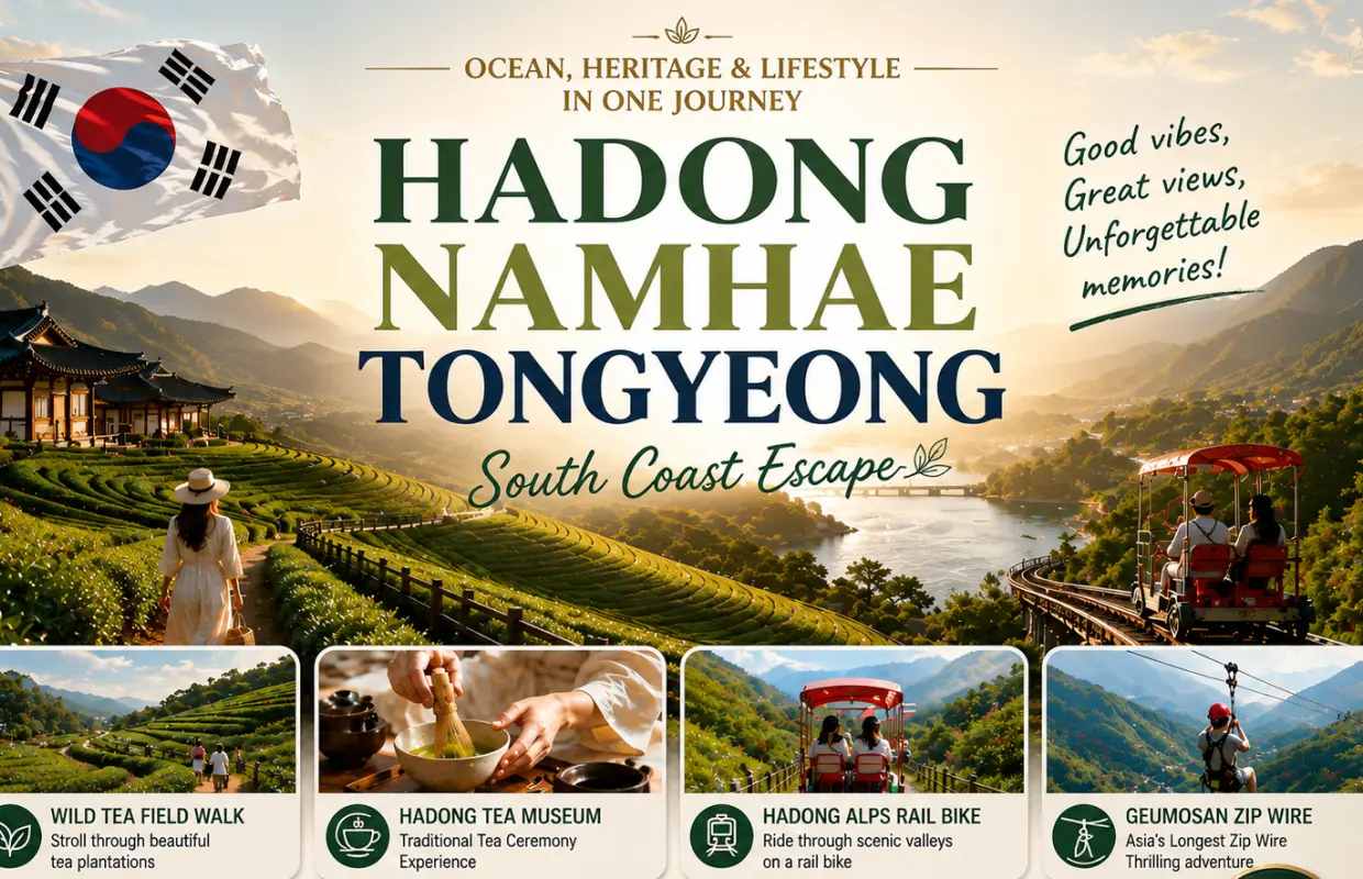 HADONG · NAMHAE · TONGYEONGㅣSOUTHERN KOREA SIGNATURE JOURNEY 2N3D