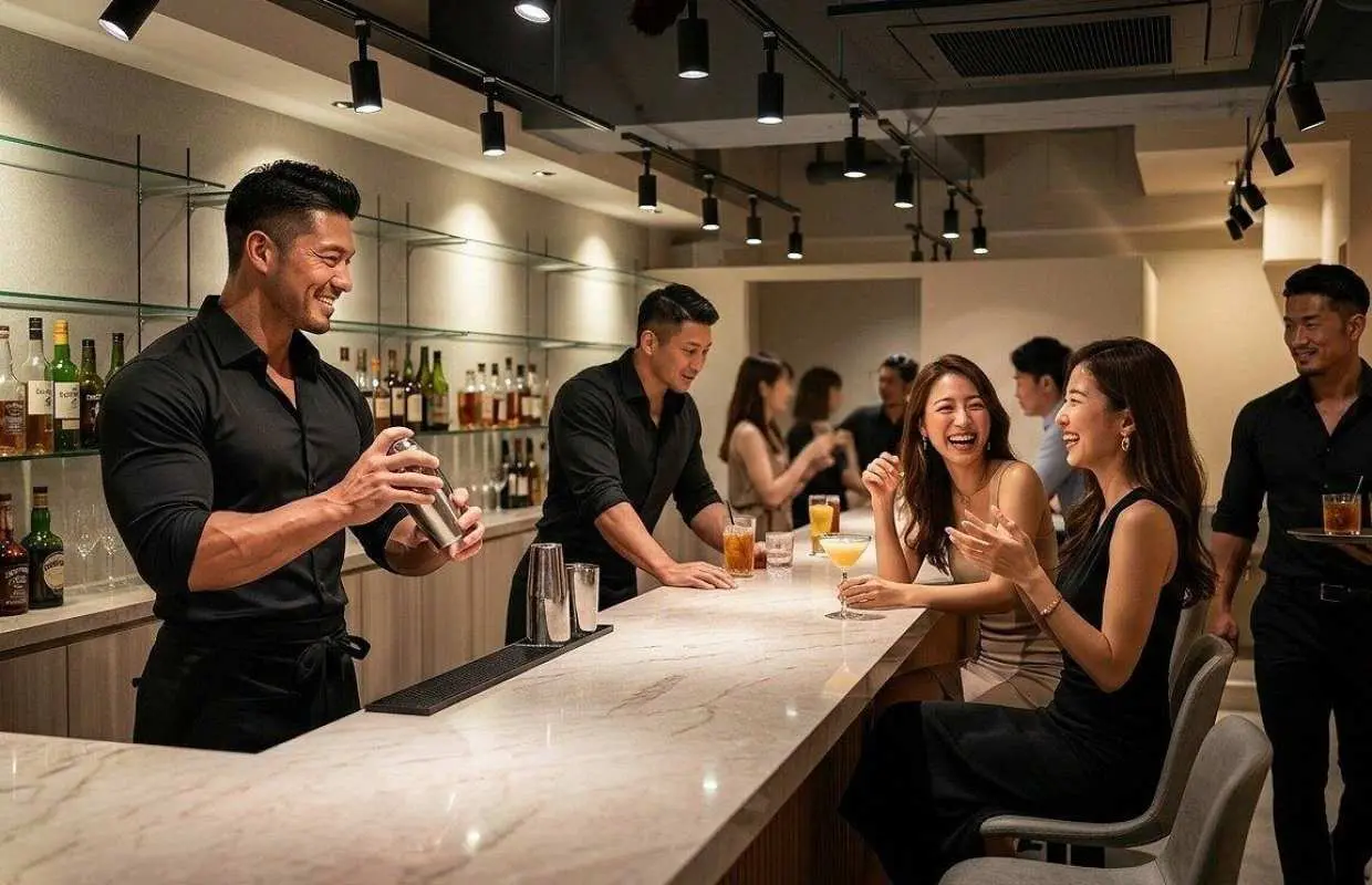 京都肌肉酒吧入場費及與猛男預約
