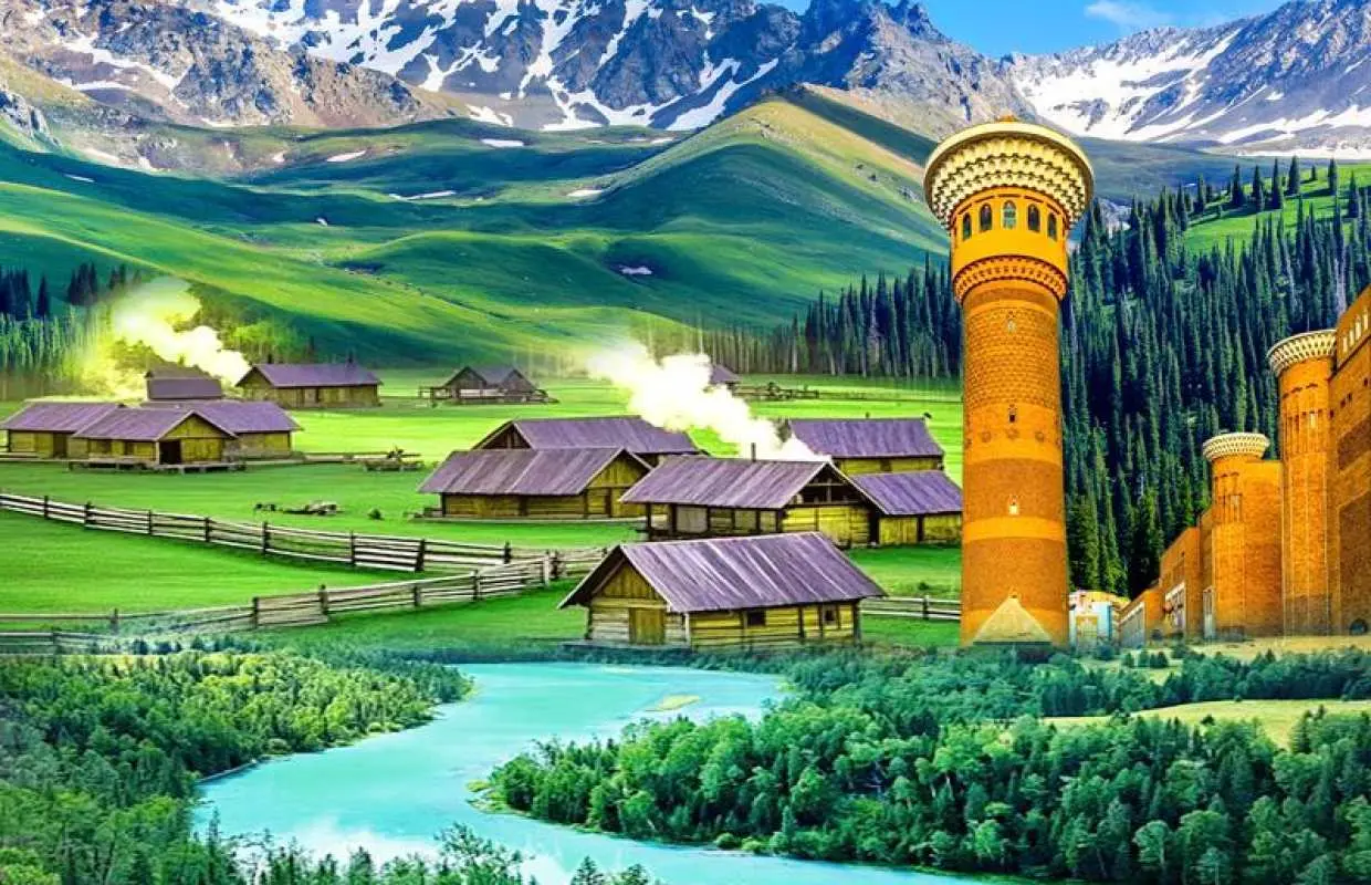 【北疆全景12天深度遊】獨庫公路穿越＋喀納斯湖＋賽里木湖+木特塔爾沙｜三文魚任食＋草原BBQ風味宴+當地特色餐食｜入住禾木木屋＋阿克塔斯小木屋或同級｜香港直航 全包景點門票