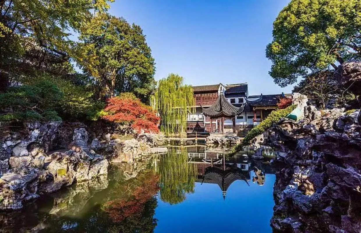 中国苏州 拙政园 寒山寺 枫桥景区 七里山塘/周庄水乡 1日游