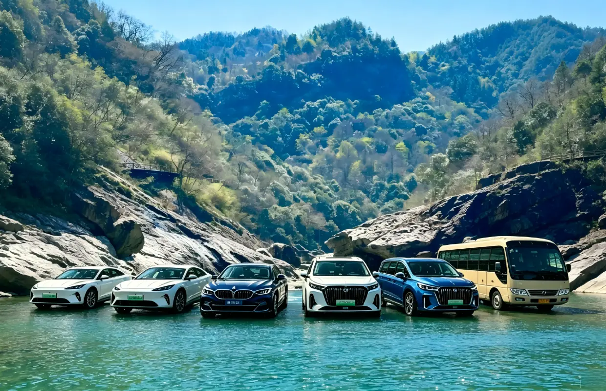 4-Day Chartered Private charter car of Hefei Tiantangzhai, Baima Grand Canyon, and Yanzihe Grand Canyon